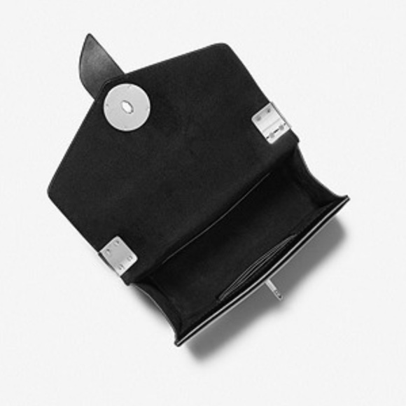 MICHAEL MICHAEL KORS
Greenwich Small Studded Metallic Logo Grey Crossbody Bag - Picture 2 of 16